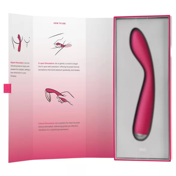 Svakom Iris - G-punktsvibrator - genopladelig, vandtæt - rød