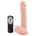 Medicinsk skubbe- og roteringsvibrator med sugekop (naturlig)