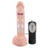 Medicinsk skubbe- og roteringsvibrator med sugekop (naturlig)