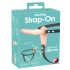 You2Toys - Strap-On - genopladelig, justerbar vibrator (natur)