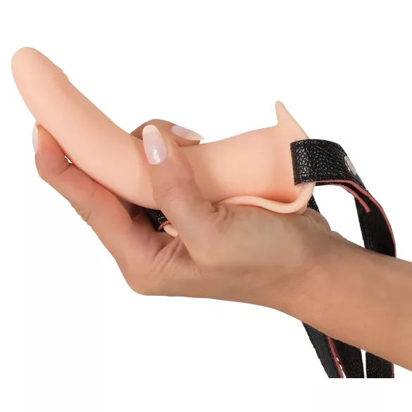 You2Toys - strap-on vibrator med rem - opladelig - natur