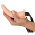You2Toys - Strap-On - genopladelig, justerbar vibrator (natur)