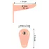 You2Toys - strap-on vibrator med rem - opladelig - natur