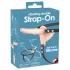 You2Toys - Strap-On - påspændelig dobbelt vibrator (hudfarvet)