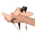 You2Toys - Strap-On - påspændelig dobbelt vibrator (hudfarvet)