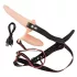 You2Toys - Strap-On - påspændelig dobbelt vibrator (hudfarvet)