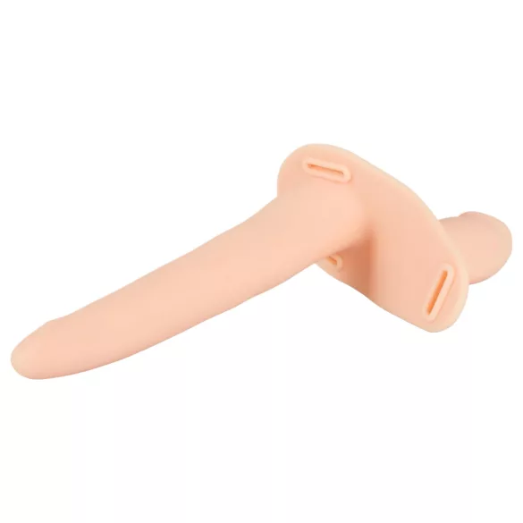 You2Toys - Strap-On - påspændelig dobbelt vibrator (hudfarvet)