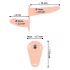 You2Toys - Strap-On - påspændelig dobbelt vibrator (hudfarvet)