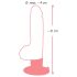 Naturtro vibrator med sugefod - Medium