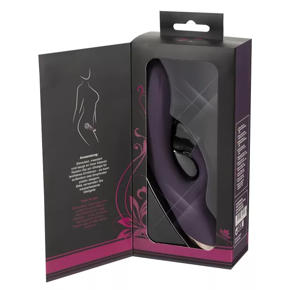 Javida - vandtæt vibrator med klitorissugefunktion - lilla