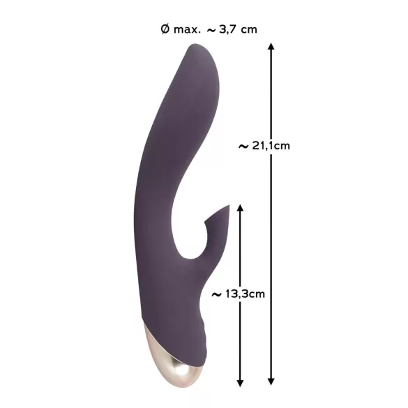 Javida - vandtæt vibrator med klitorissugefunktion - lilla