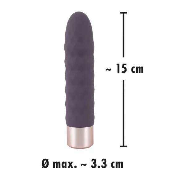 You2Toys - vibratorstav med diamantdetalje - genopladelig - lilla