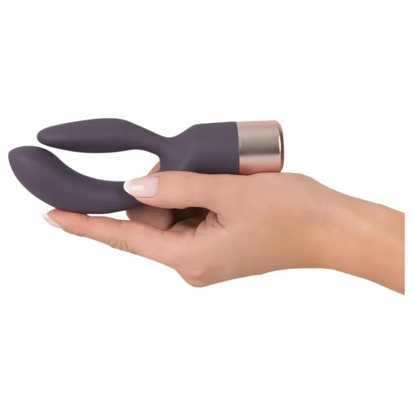 You2Toys Elegant Double - rabbit vibrator med klitorisarm - genopladelig lilla