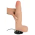 Nature Skin - realistisk vibrator med roterende dildo - hudfarvet