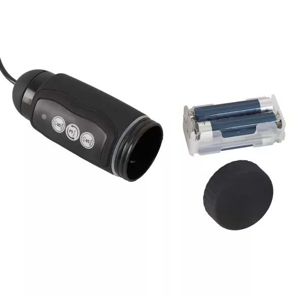 Nature Skin - realistisk vibrator med roterende dildo - hudfarvet