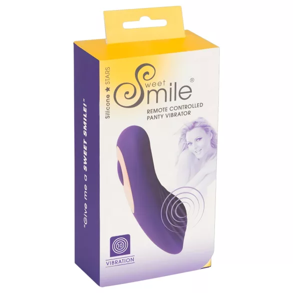 SMILE - trussevibrator med fjernbetjening - genopladelig - lilla