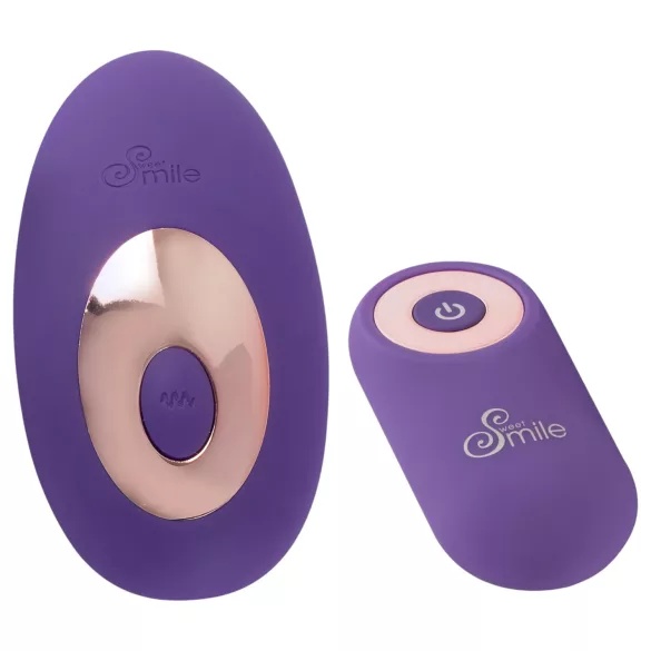 SMILE - trussevibrator med fjernbetjening - genopladelig - lilla