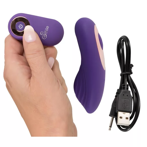 SMILE - trussevibrator med fjernbetjening - genopladelig - lilla
