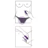 SMILE - trussevibrator med fjernbetjening - genopladelig - lilla