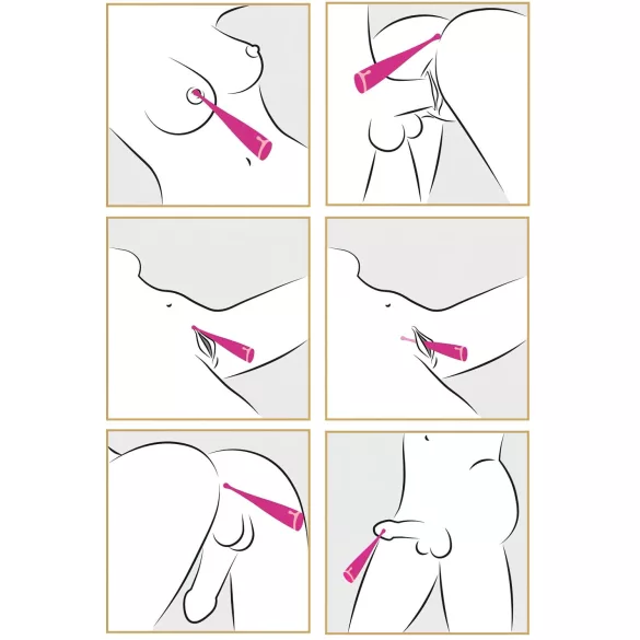 Couples Choice - klitorisvibrator til par - genopladelig - pink