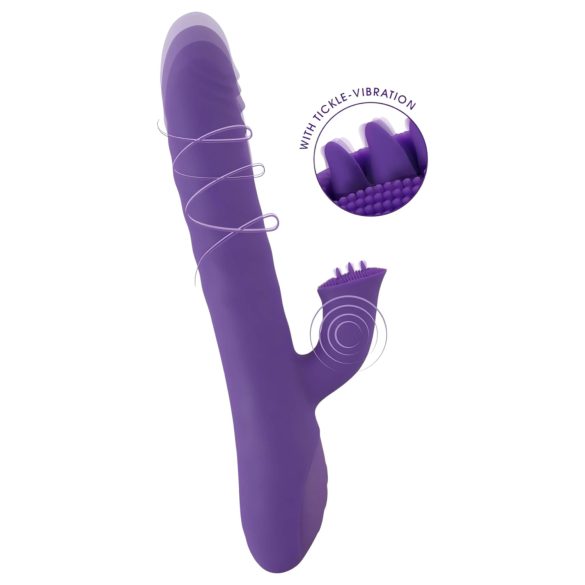 Smile Pearl - perlevibrator med perler (lilla)