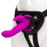 Happyrabbit Strap-On - kanin vibrator til kvinder (lilla)