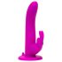Happyrabbit Strap-On - kanin vibrator til kvinder (lilla)