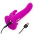 Happyrabbit Strap-On - kanin vibrator til kvinder (lilla)