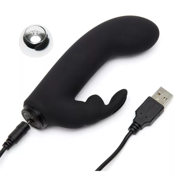 A szürke ötven árnyalata Greedy Girl - kanin‑G‑punkt‑vibrator (sort)
