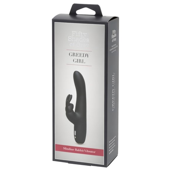 Greedy Girl - genopladelig vibrator (sort)