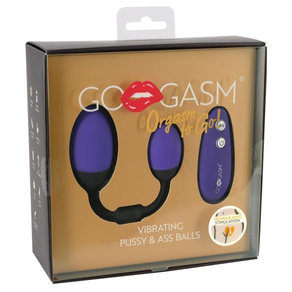 GoGasm Vibro Æg Duo - Lilla/Sort