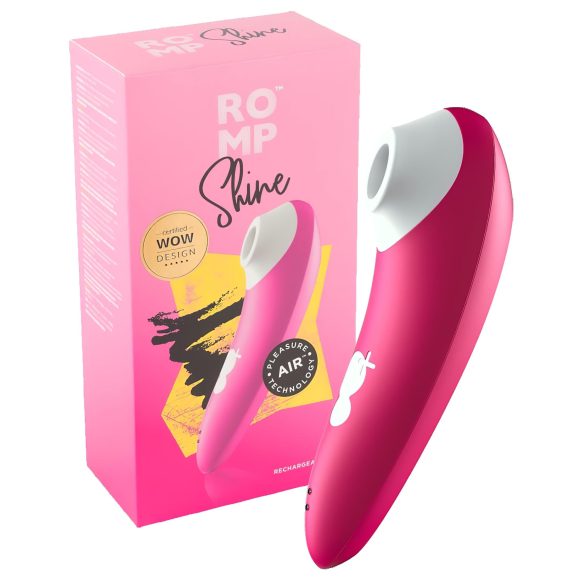 ROMP Shine - vandtæt lufttryksklitorisstimulator (pink)