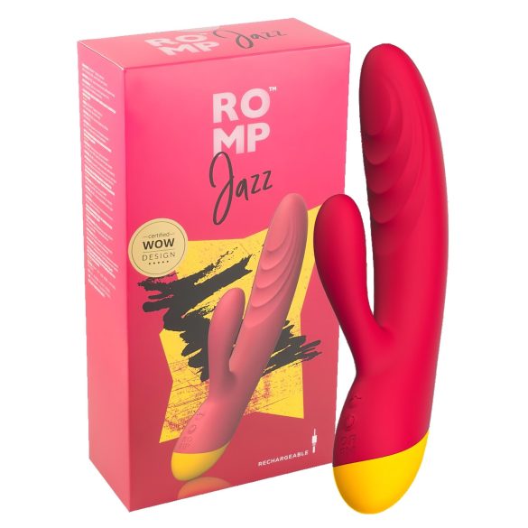 ROMP Jazz - Vandtæt G-punkts vibrator med klitorisstimulator (pink)