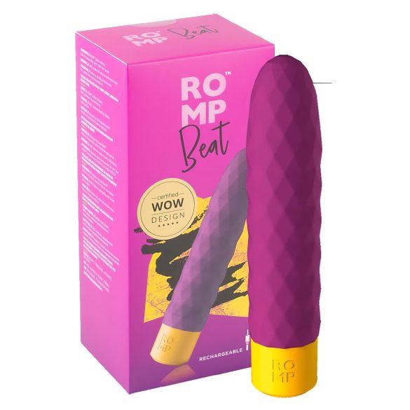 ROMP Beat - genopladelig vandtæt stavvibrator (lilla)