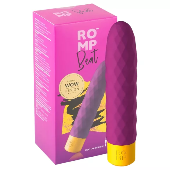ROMP Beat - vibratorstav - genopladelig vandtæt - lilla