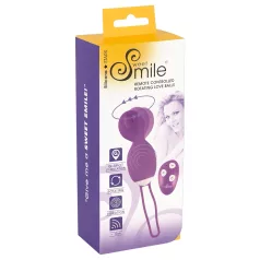 SMILE - vibrerende æg med rotation - lilla