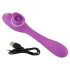 You2Toys 2-Funktions Vibe - genopladelig 2-i-1 vibrator (lilla)