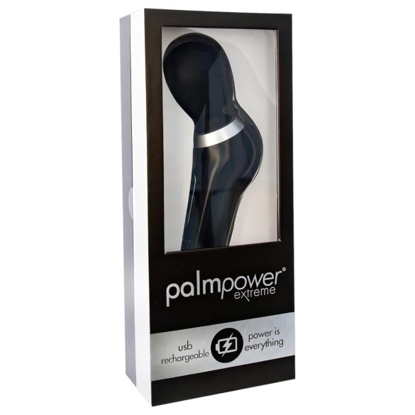 PalmPower Extreme Wand - opladelig massager (sort)