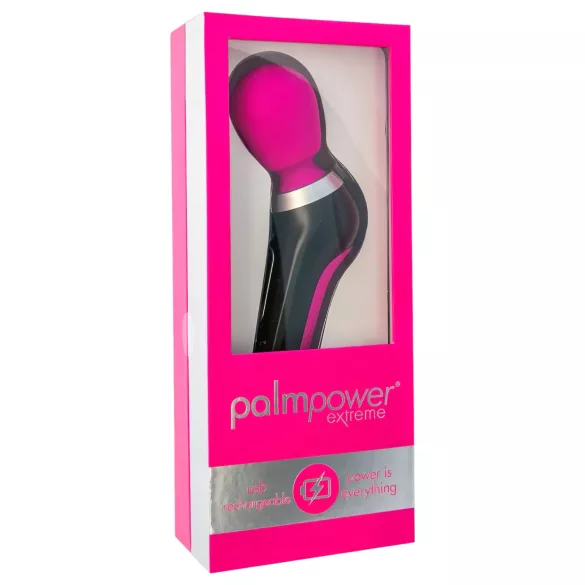 PalmPower Extreme - wand vibrator - genopladelig - pink/sort