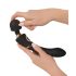 Cleopatra Stav - genopladelig, vandtæt massagevibrator (sort)