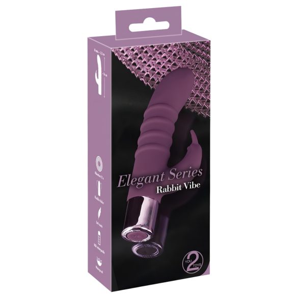 Rabbit Vibe - Genopladelig G-punkt vibrator med klitorisstimulation (lilla)