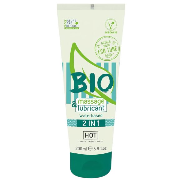 HOT Bio 2IN1 - vandbaseret glide- og massagegel (200ml)