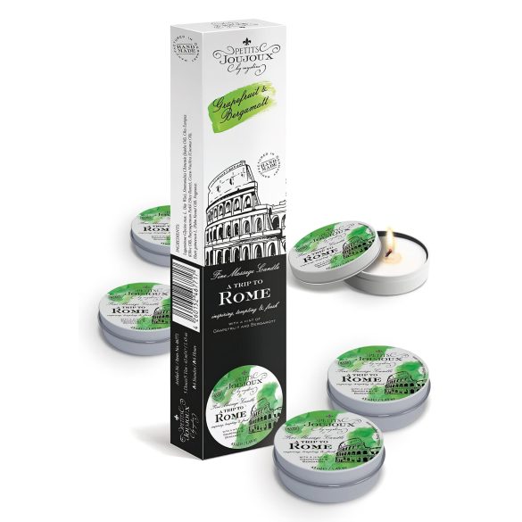 Petits Joujoux Rom massage-lys - grapefrugt-bergamot 5x43ml