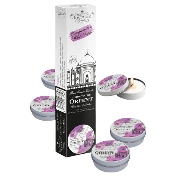 Petits Joujoux - Massage-lysker med granatæble & hvid peber (5x43ml)