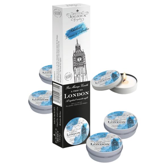 Petits Joujoux London massage-lys - rabarber-amber (5x43ml)