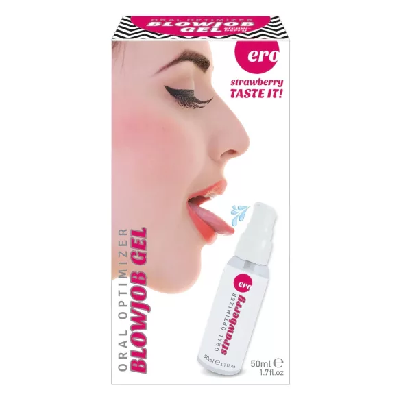HOT - Blowjob Gel - oralt glidegel - jordbær (50 ml)