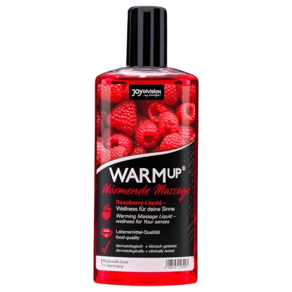 JoyDivision WARMup - opvarmende massageolie - hindbær (150ml)