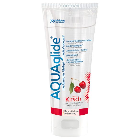 AQUAglide vandbaseret glidecreme - kirsebær (100ml)
