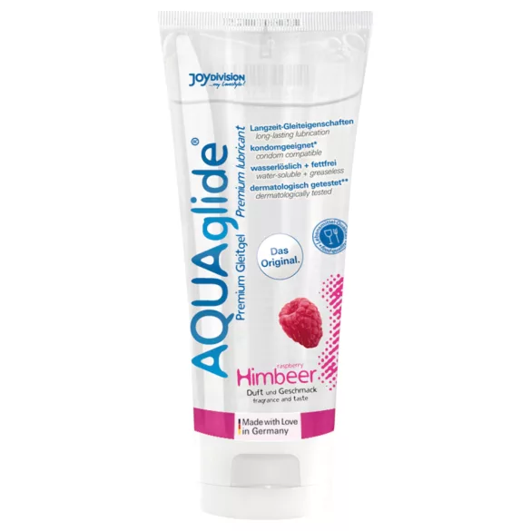 AQUAglide - vandbaseret glidecreme - hindbær - 100ml