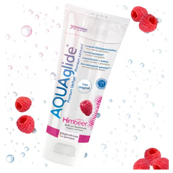 AQUAglide - vandbaseret glidecreme - hindbær - 100ml